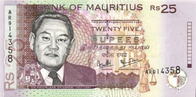 Mauritius 1985. 10R + 1999. 25R T:I