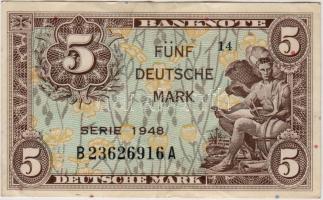 BRD, 1948, 5 DM, Ros Nr. 236a, Erh.:II +