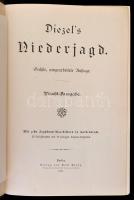 Diezel's Niederjagd. Berlin, 1887, Paul Parey. Színes illetve fekete-fehér illusztrációkkal. Dí...