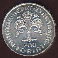 1978. 200Ft Ag "Első magyar aranyforint" T:BU