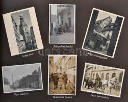 1931 A Budapesti Egyetemi Énekkórus lengyelországi, lettországi, észtországi és finnországi turnéját bemutató fotóalbum, 308 db fotó, többnyire 6x9 cm
