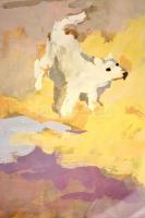 Szőnyi István (1894-1960): Kertvendéglő (Zebegény). Tempera, papír, jelzett, üvegezett keretben, 48,...