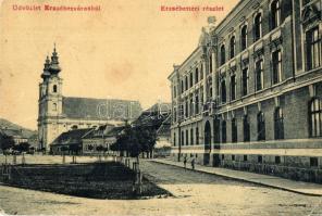 Erzsébetváros, Dumbraveni; Erzsébet tér, templom. 1823. Scholtes A. kiadása / square, church (EK)