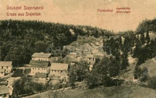 Stájerlak, Stájerlakanina, Steierdorf, Staier; Freidenthal Villencolonie / Freidenthal nyaralótelep, villatelep. W. L. 1179. Hollschütz kiadása / villa colony (EB)