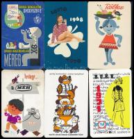 1965-1979 16 db reklámos kártyanaptár