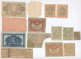 Orosz Birodalom / Szocialista Szövetségi Szovjet Köztársaság 1915-1921. 13db-os vegyes bankjegy téte...