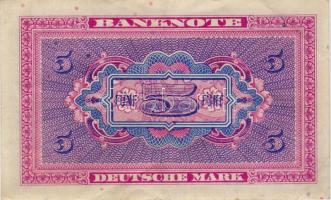 BRD, 1948, 5 DM, Ros Nr. 236a, Erh.:II +