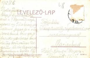 Nagyszentmiklós, Sannicolau Mare; Fő tér, Gróf Nákó Sándor kastély a háttérben. W. L. Bp. 2106. Kiad...