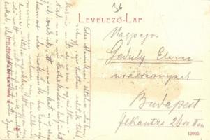 Felsőbánya, Baia Sprie; Hunyady János tér, Református templom. 2353. H. Riedl E. kiadása / square, C...