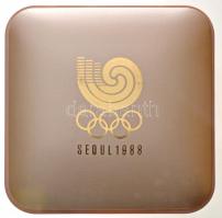 Dél-Korea 1987. 5000W Ag "1988 Olimpia - Lányok hintán" eredeti dísztokban, tanúsítvánnyal...