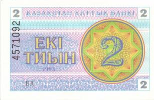 Kazahsztán 1993. 1t, 2t, 5t, 10t, 20t, 1T, 3T, 5T, 10T, 20T, 100T T:I
