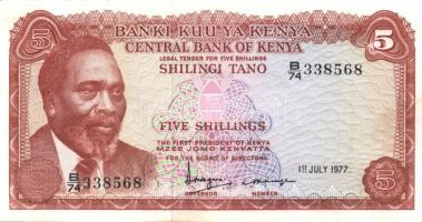 Kenya 1977.7.1. 5Sh T:I