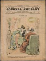 1901 Journal Amusant, journal humoristique Nr. 98 - francia nyelvű vicclap, illusztrációkkal, 16p / French humor magazine