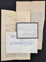 1938 gróf Széchényi György és gróf Széchényi Márton szerződésének ügyvédi anyaga, gróf Széchényi György 4 oldalas kéziratos levelével