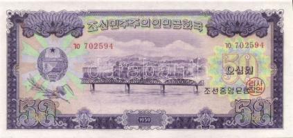 Észak-Korea 1959. 1W, 5W, 10W, 50W, 100W teljes sor! T:I