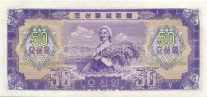 Észak-Korea 1959. 1W, 5W, 10W, 50W, 100W teljes sor! T:I