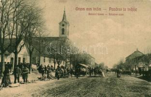 1903 India, Indija; Vasút utca árusokkal. W.L. No. 833. / Bahnhof Gasse / Kolodvor ulica / railway street with market vendors (EK)