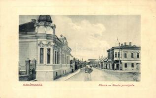 Karánsebes, Caransebes; Fő utca. W.L. Bp. 2769. / Strada principala / main street
