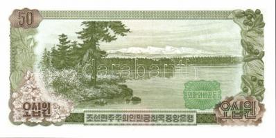 Észak-Korea 1978. 1W, 5W, 10W, 50W hátlapi zöld bélyegzővel! T:I