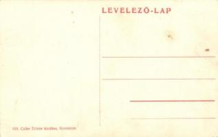 Komárom, Komárno; Szentháromság tér és szobor, templom, Löwinger és Neu üzlete / square and statue, ...