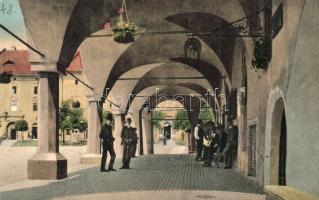 Lőcse, Leutscha, Levoca; Városház árkádja / arcade of the town hall