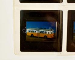 Régi budapesti járművek, 6 db diafilm kocka, leírással
