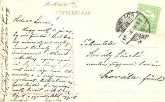 1912 Munkács, Mukacheve, Mukacevo; Árpád tér, villanyoszlop. W.L. Bp. 6245. Rekord Képeslapkirály ki...