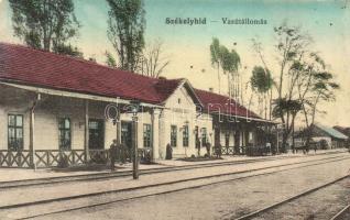 Székelyhíd, Sacueni; vasútállomás / Bahnhof / railway station  (EK)