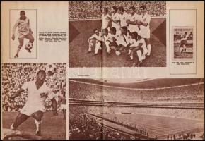 cca 1970 Hámori Tibor: Pelé, találkozás a fekete gyöngyszemmel, különkiadás sok képpel, 32p