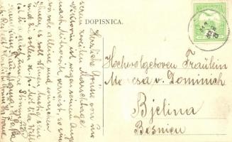 Zsupanya, Zupanja;  Weinberger vendéglője. W.L. Bp. 3707. / Svratiste / hotel and restaurant (EK)