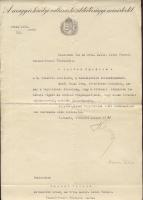 1933 Hóman Bálint aláírása levélen