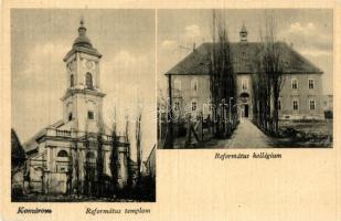 Komárom, Komárno; Református templom, Református kollégium / Calvinist church and boarding school, dorm