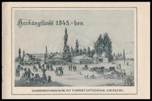 cca 1925 Harkány gyógyfürdő ismertető füzet, sok egész oldalas képpel, két melléklettel, szép állapo...