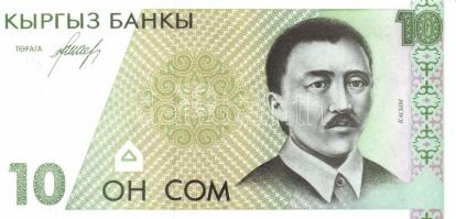 Kirgizisztán 1993. 1T, 10T, 50T teljes sor! T:I + 1994. 1S, 5S, 10S, 20S T:I