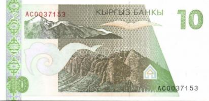 Kirgizisztán 1993. 1T, 10T, 50T teljes sor! T:I + 1994. 1S, 5S, 10S, 20S T:I