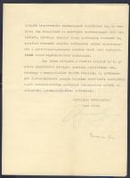 1935 Bornemissza Géza kereskedelmi  miniszter aláírása