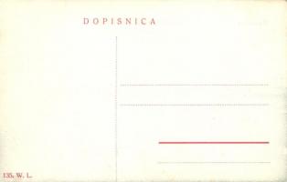 Bród, Brod na Savi, Slavonski Brod; Bán utca, Jos. Hanza és A. Radoslavljevic és fiai üzlete, utcai ...