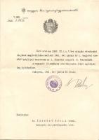 1935 Radocsay László ighazságügyminiszter aláírása