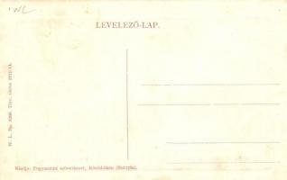 Buttyin, Körösbökény, Buteni, Bucin; Római katolikus templom a patakkal. W.L. Bp. 5269.  / Roman Cat...