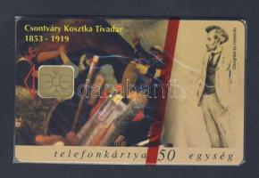 1997 Csontváry Kosztka Tivadar 50 egységes használatalan telefonkártya
