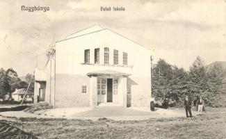 1913 Nagybánya, Baia Mare; Felső iskola. Kovács Endre kiadása / school