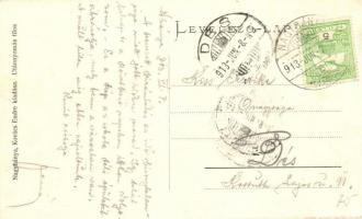 1913 Nagybánya, Baia Mare; Felső iskola. Kovács Endre kiadása / school