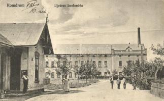 1912 Komárom, Komárnó; Újvárosi lenfonoda, Fiedler János lenfonógyára / flax spinning mill