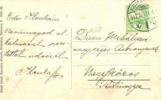 1912 Komárom, Komárnó; Újvárosi lenfonoda, Fiedler János lenfonógyára / flax spinning mill