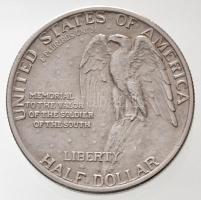 Amerikai Egyesült Államok 1925. 1/2$ Ag "Stone Mountain Memorial" német nyelvű tanúsítvánn...