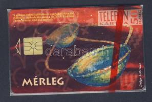 1995 Horoszkóp: Mérleg 50 egységes használatalan telefonkártya