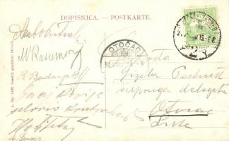 1911 Zagreb, Agram; Ulica Marije Valerije / Marie Valerie Strasse / street view, Dr. Bogad, shops, t...