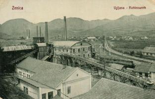 Zenica, Ugljana / Kohlenwerk / coal works, factory, industrial railway. W. L. Bp. 4883. Carl Werner (EK)