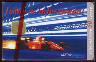 1996 Internet 50 egységes használatalan telefonkártya