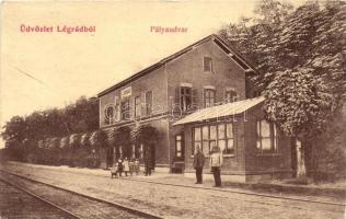1907 Légrád, Legrad; vasútállomás. W.L. 143. / Bahnhof / railway station